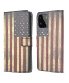 Housse Samsung Galaxy A22 5G Drapeau Américain Vintage