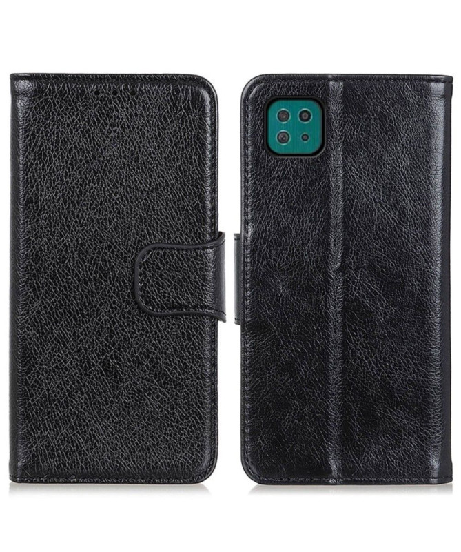 Housse Samsung Galaxy A22 5G imitation cuir nappa
