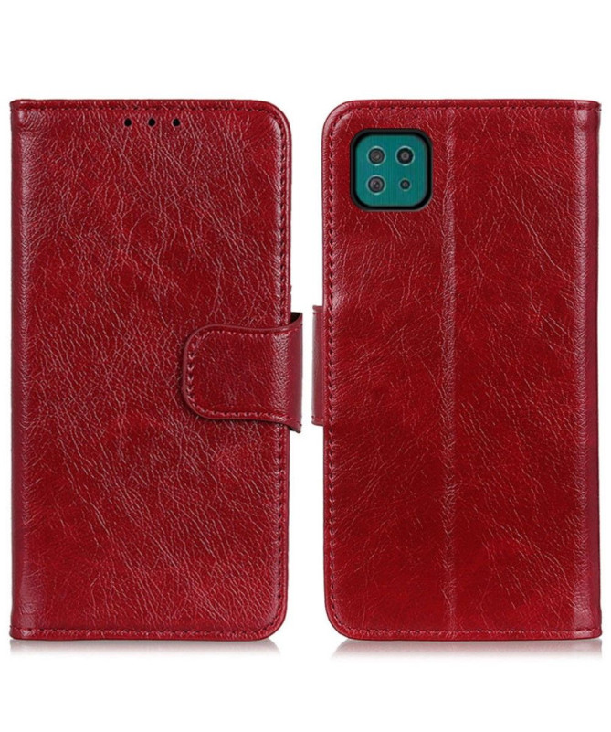 Housse Samsung Galaxy A22 5G imitation cuir nappa