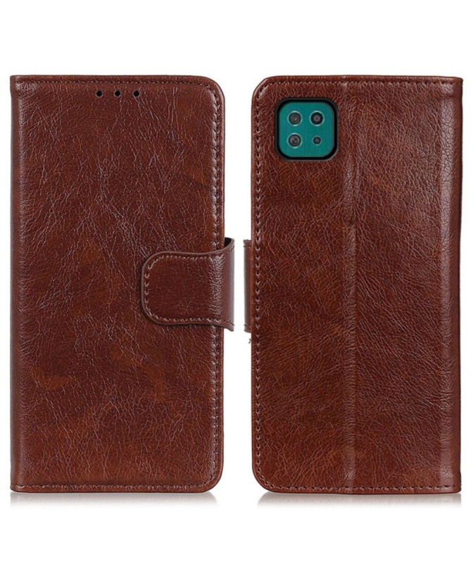 Housse Samsung Galaxy A22 5G imitation cuir nappa