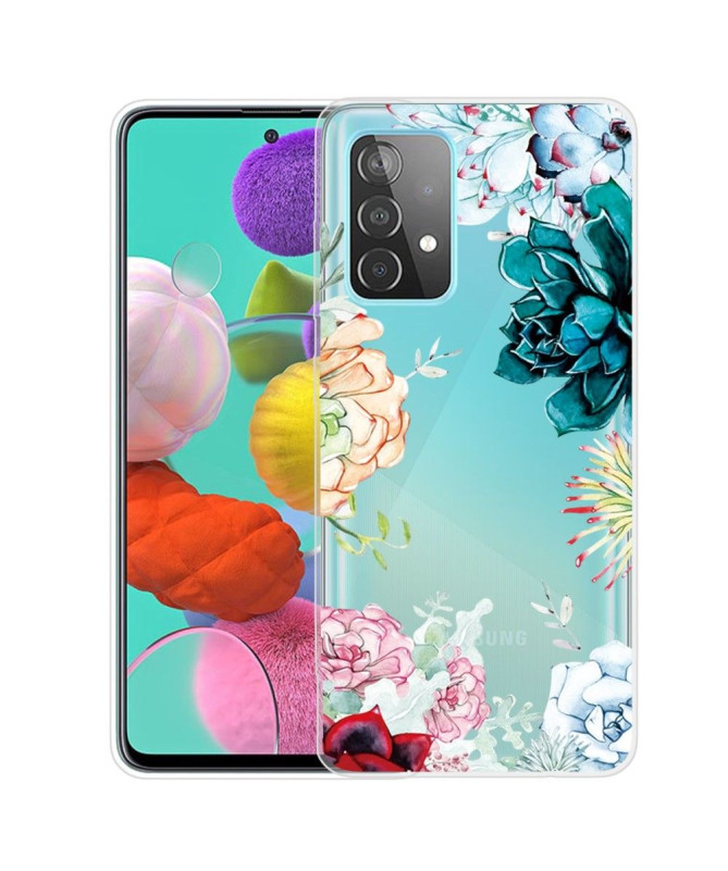 Coque Samsung Galaxy A32 4G variété de fleurs