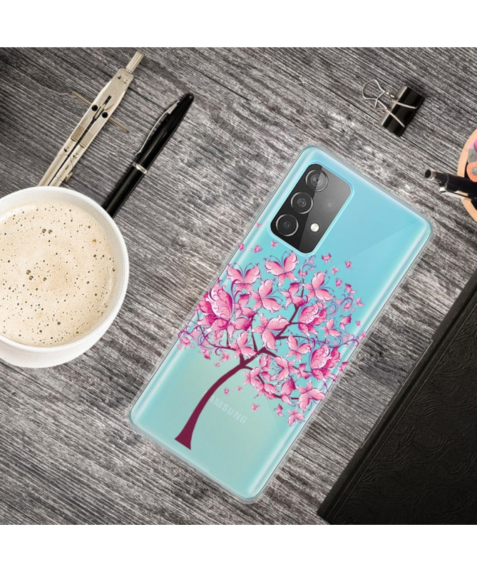 Coque Samsung Galaxy A32 4G arbre à papillons