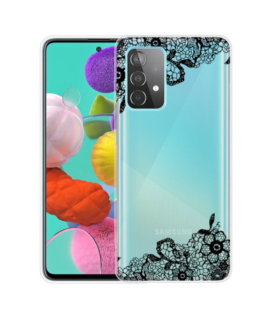 Coque Samsung Galaxy A32 4G fleur dentelle