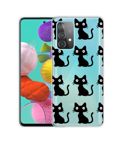 Coque Samsung Galaxy A32 4G Chats Noirs