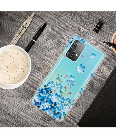 Coque Samsung Galaxy A32 4G Fleurs Bleues