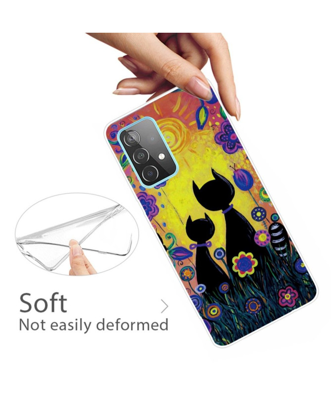 Coque Samsung Galaxy A32 4G Black Cats