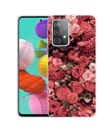 Coque Samsung Galaxy A32 4G Red Flower