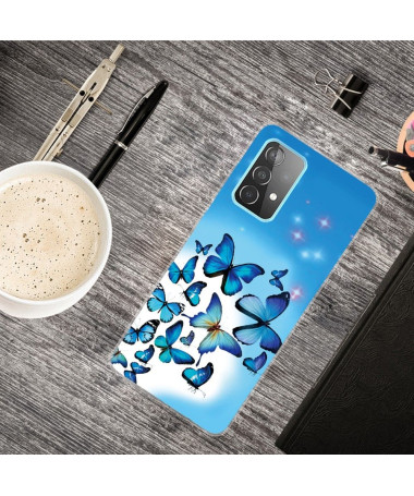 Coque Samsung Galaxy A32 4G Papillons Bleus