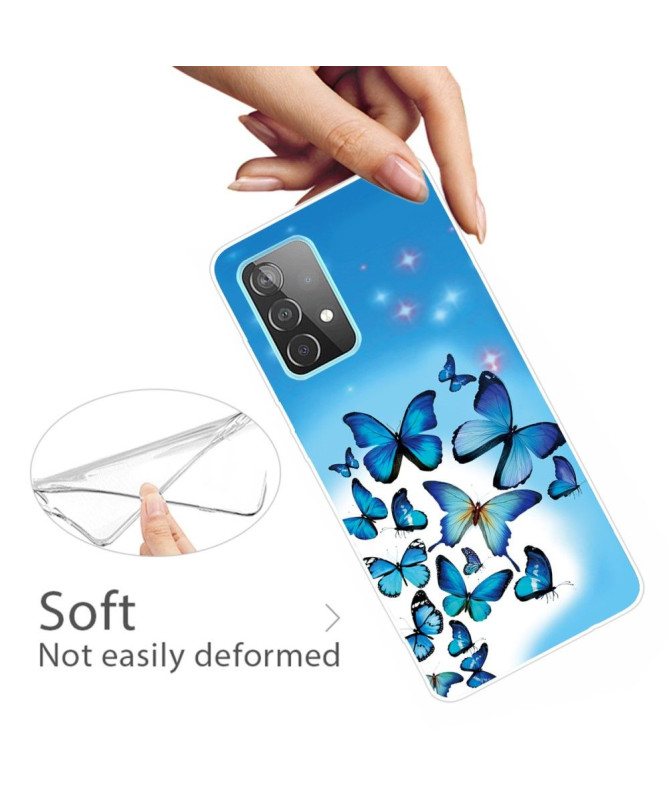 Coque Samsung Galaxy A32 4G Papillons Bleus