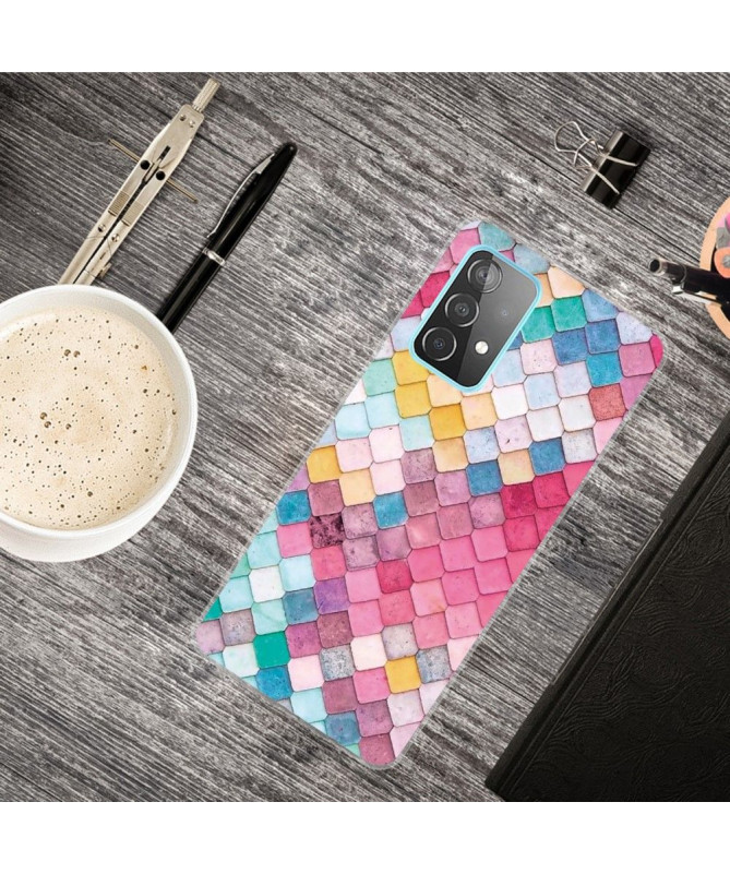 Coque Samsung Galaxy A32 4G Colorful Squares