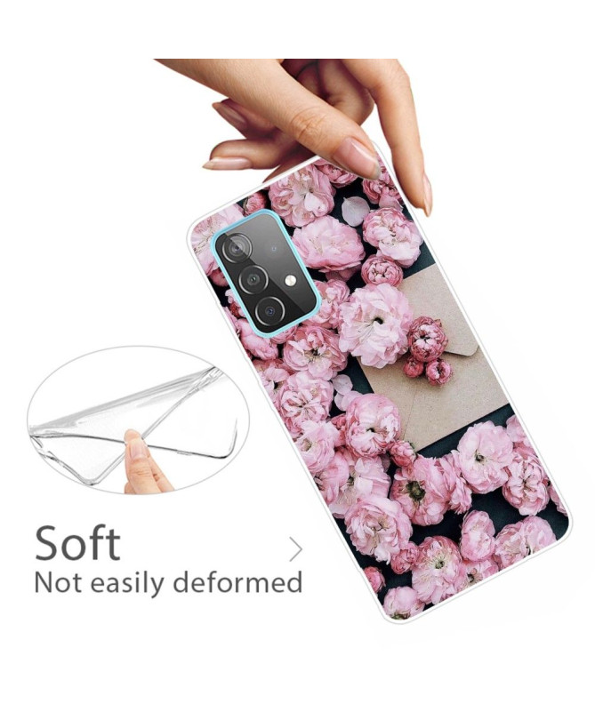 Coque Samsung Galaxy A32 4G Fleur ROSE