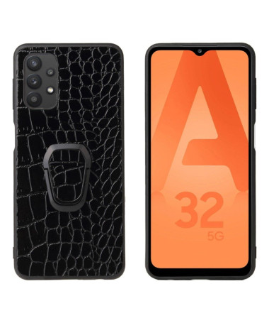 Coque Samsung Galaxy A32 5G Ring effet croco