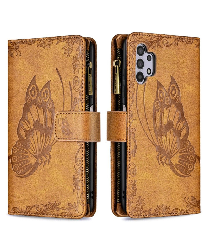 Housse portefeuille Samsung Galaxy A32 5G papillons volants