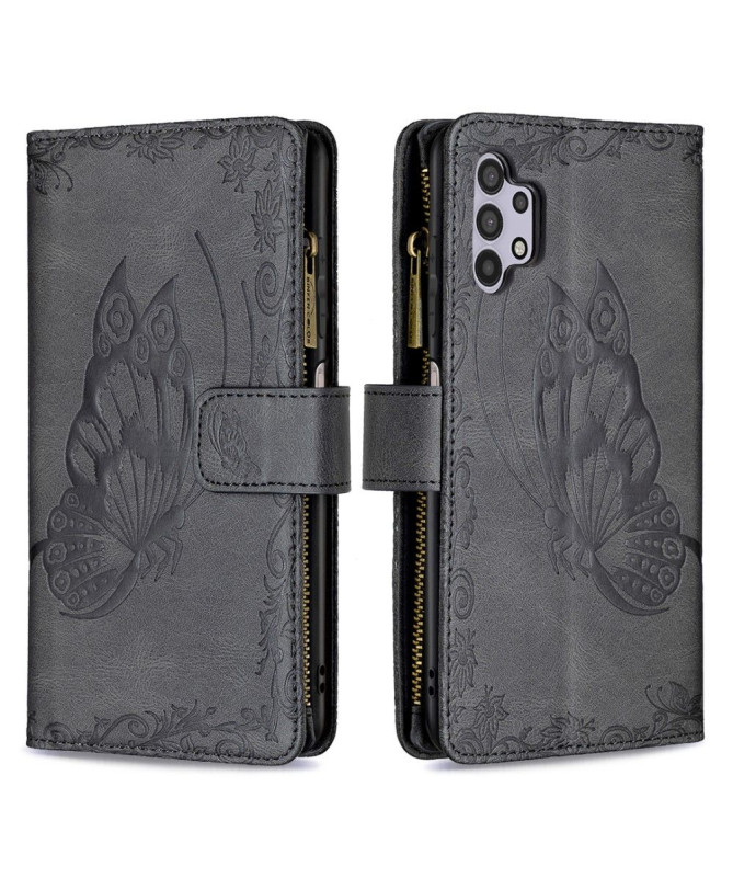 Housse portefeuille Samsung Galaxy A32 5G papillons volants