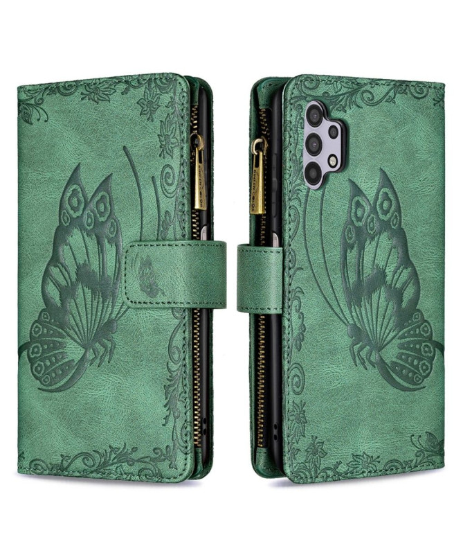 Housse portefeuille Samsung Galaxy A32 5G papillons volants