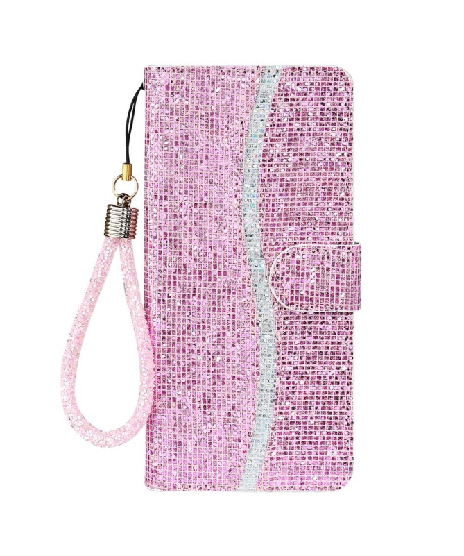 Housse Samsung Galaxy A22 4G Glitter Porte Cartes