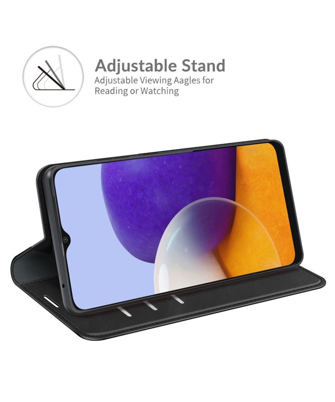 Étui Samsung Galaxy A22 5G simili cuir fonction stand