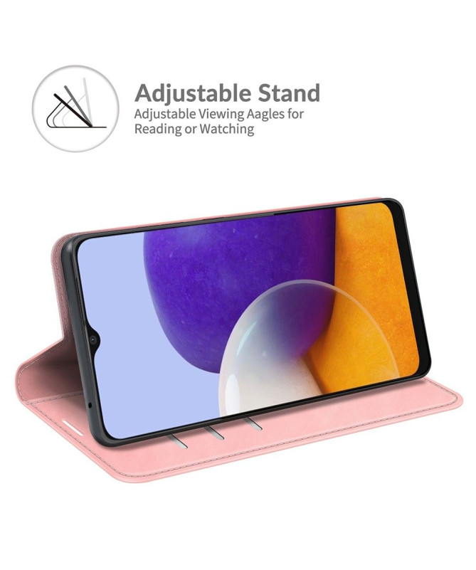 Étui Samsung Galaxy A22 5G simili cuir fonction stand