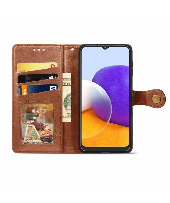 Housse Samsung Galaxy A22 4G Indila Simili Cuir Porte Cartes