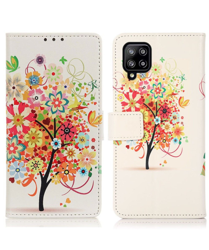 Housse Samsung Galaxy A22 4G Arbre à fleurs