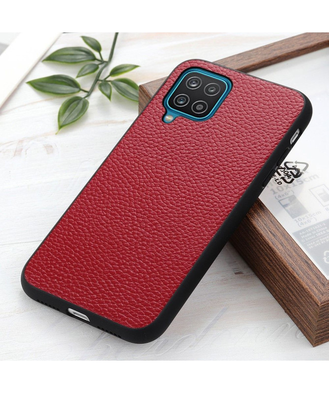 Coque Samsung Galaxy A12 / M12 cuir véritable grainé