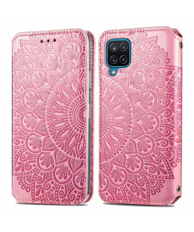 Housse Samsung Galaxy A12 / M12 Chic Mandala simili cuir