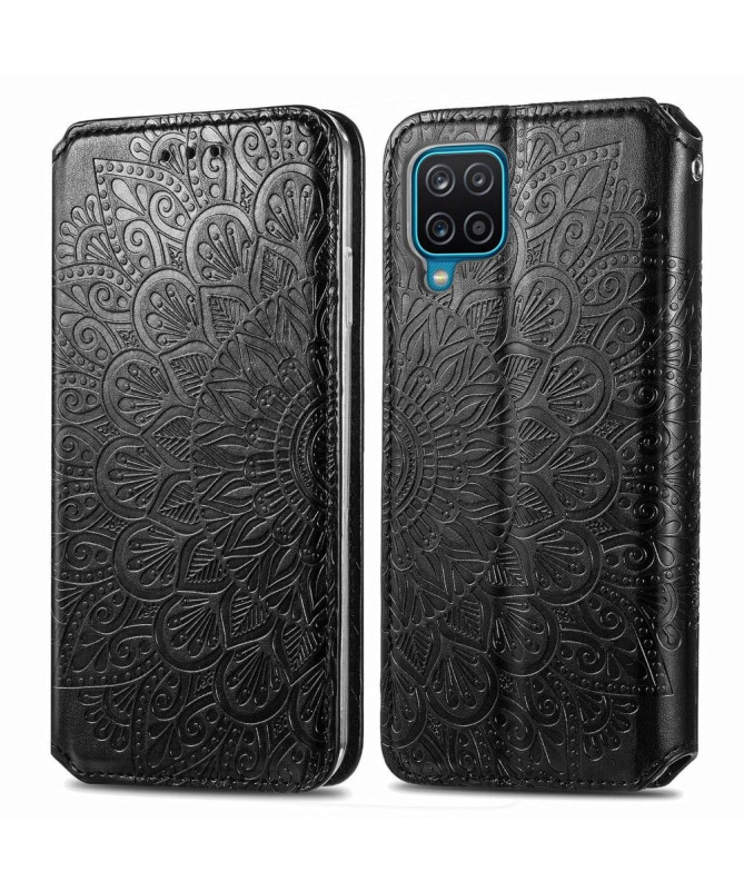 Housse Samsung Galaxy A12 / M12 Chic Mandala simili cuir