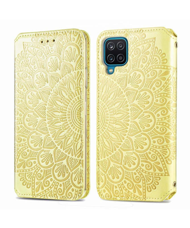 Housse Samsung Galaxy A12 / M12 Chic Mandala simili cuir