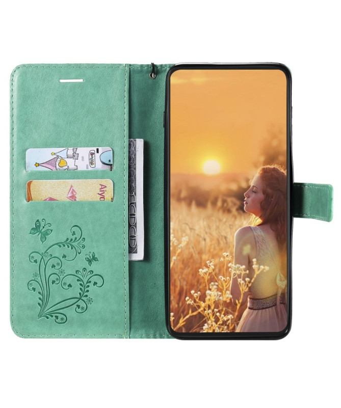 Housse Samsung Galaxy A22 5G Papillons fonction support