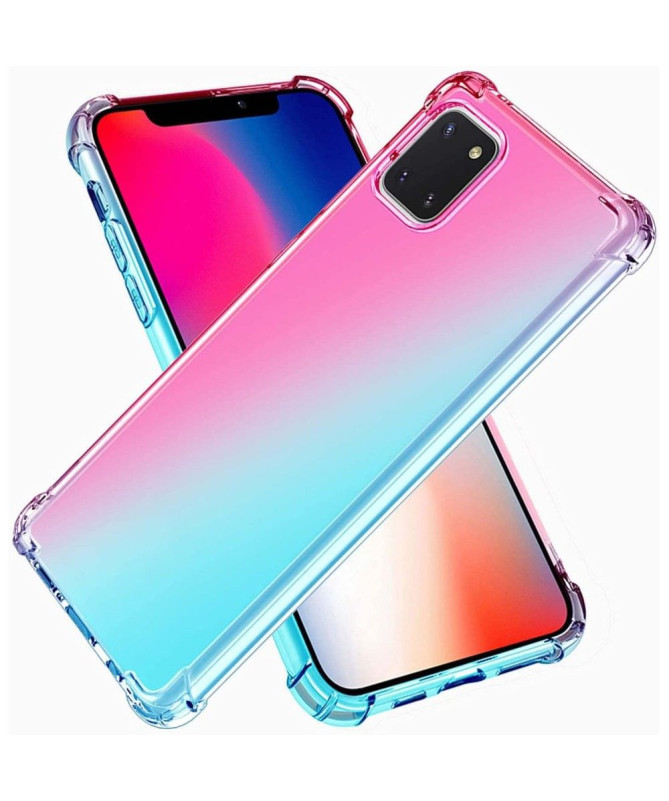 Coque Samsung Galaxy A22 5G Transparente Bicolore