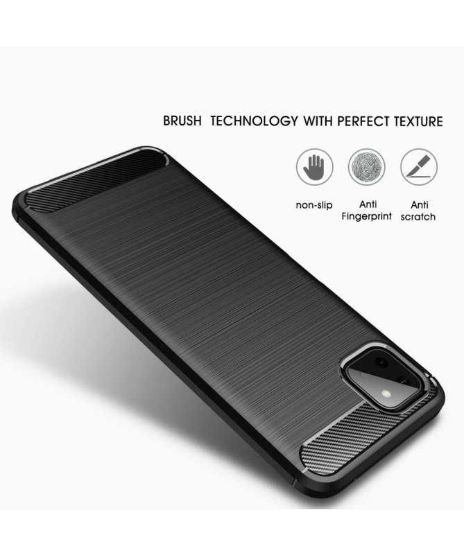 Coque Samsung Galaxy A22 5G flexible effet brossé