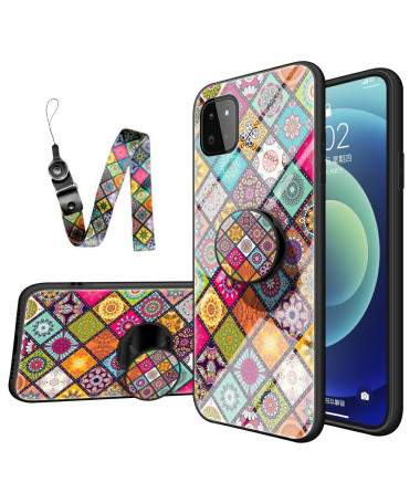 Coque Samsung Galaxy A22 5G Kaleidoscope Mandala avec support