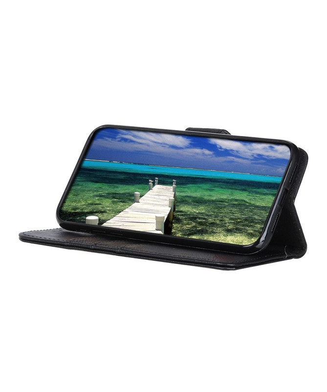Housse Samsung Galaxy A22 5G KHAZNEH Effet Cuir Porte Cartes