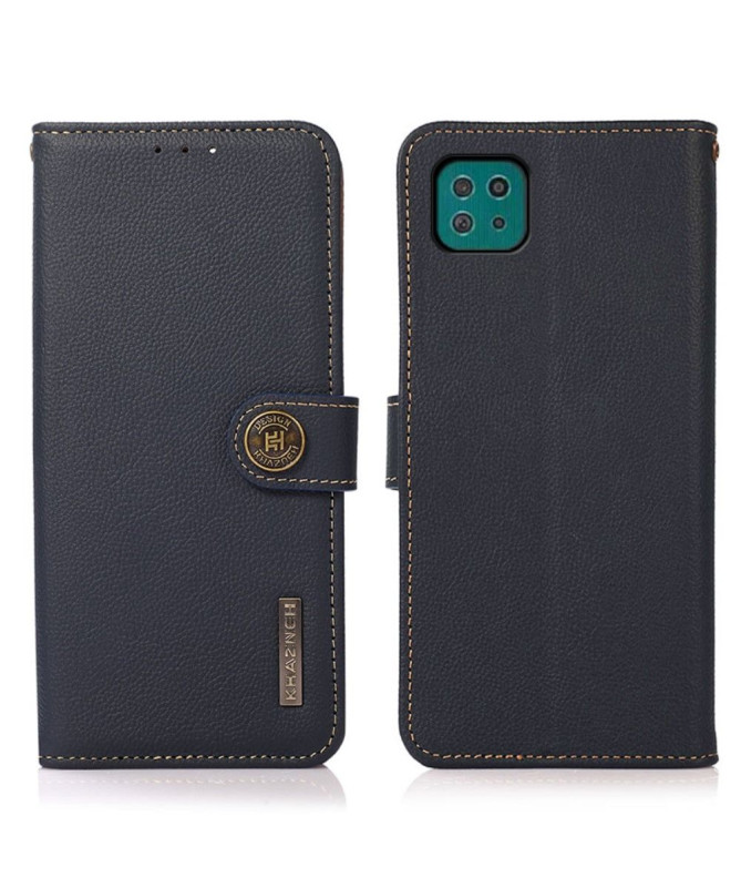 Housse Samsung Galaxy A22 5G KHAZNEH Classic en cuir