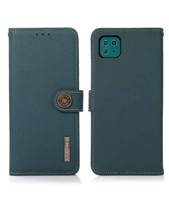 Housse Samsung Galaxy A22 5G KHAZNEH Classic en cuir