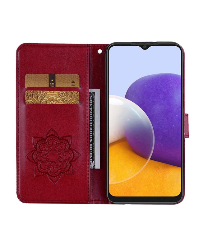 Housse Samsung Galaxy A22 5G Hibou en relief