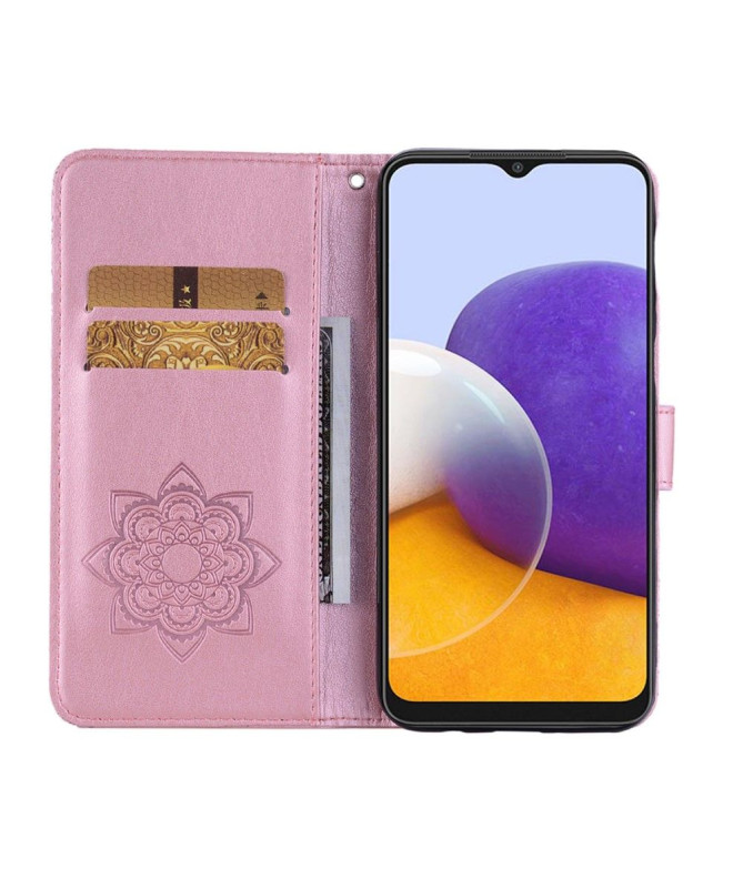 Housse Samsung Galaxy A22 5G Hibou en relief