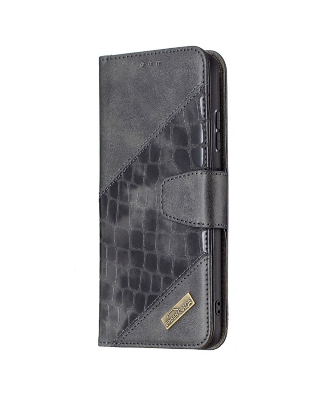 Housse Samsung Galaxy A22 5G Effet Cuir Aspect Croco