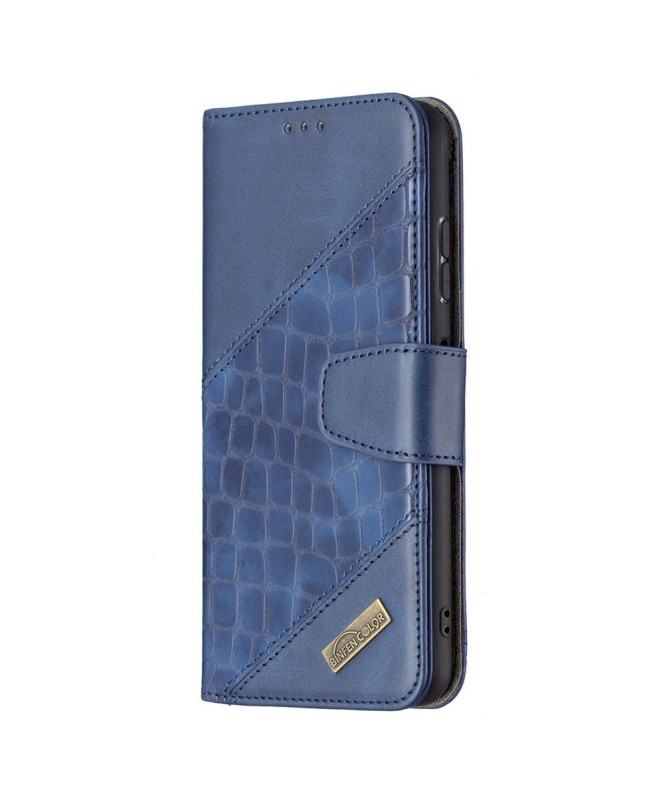 Housse Samsung Galaxy A22 5G Effet Cuir Aspect Croco
