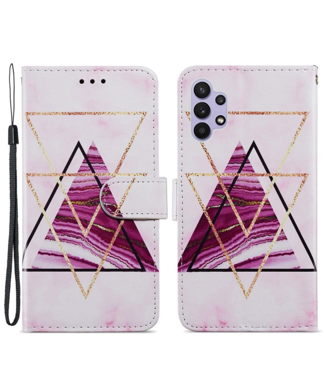 Housse Samsung Galaxy A32 5G Design Triangles