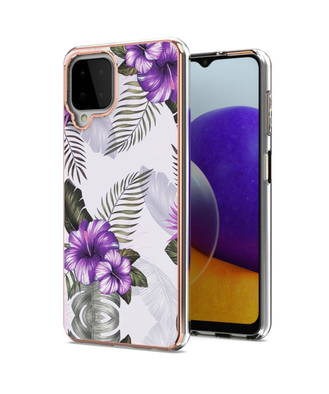 Coque Samsung Galaxy A22 4G Fleurs Exotiques