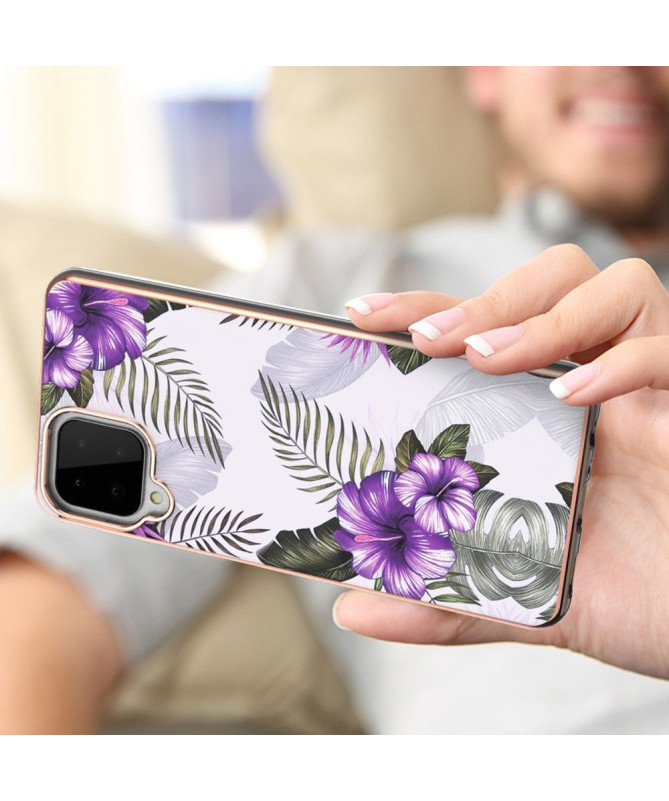 Coque Samsung Galaxy A22 4G Fleurs Exotiques