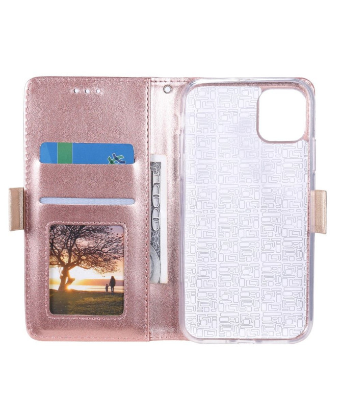 Housse Samsung Galaxy A22 5G Dentelle Fleur Effet Cuir