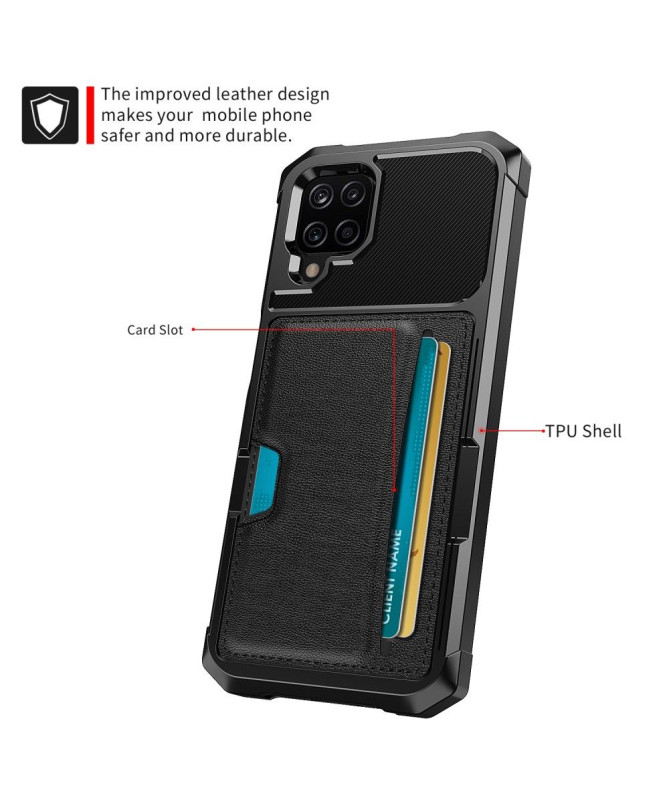 Coque Samsung Galaxy A12 / M12 Porte Carte fonction support