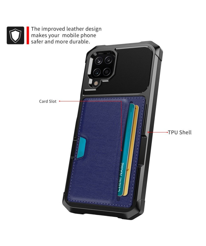 Coque Samsung Galaxy A12 / M12 Porte Carte fonction support
