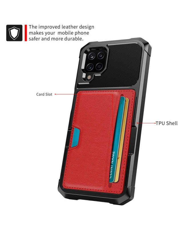 Coque Samsung Galaxy A12 / M12 Porte Carte fonction support