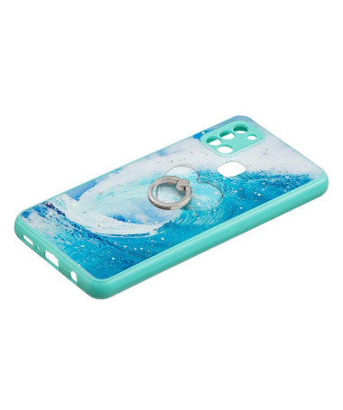 Coque Samsung Galaxy A21s Vague avec anneau