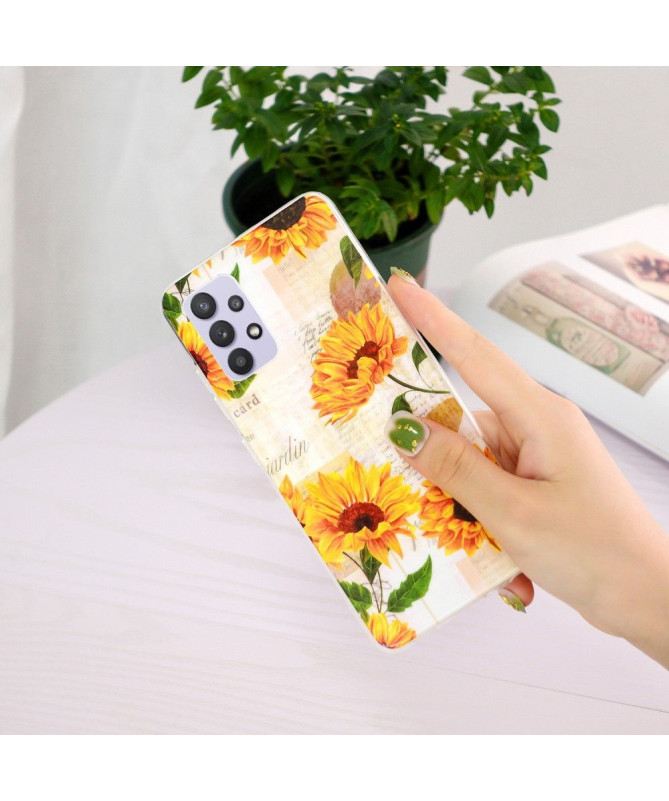 Coque Samsung Galaxy A32 5G Fluorescente Tournesol Vintage