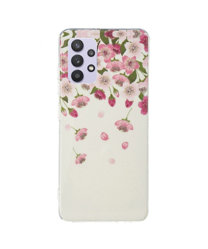 Coque Samsung Galaxy A32 5G Fluorescente Fleurs