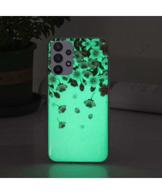 Coque Samsung Galaxy A32 5G Fluorescente Fleurs